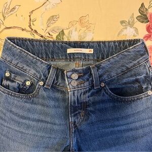 SOLD • LEVI’S Superlow loose wide leg Women's Blue Jeans